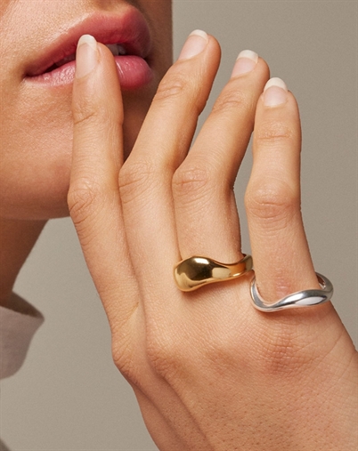 Enamel Copenhagen - Agnete Ring - Large - Guldfarvet